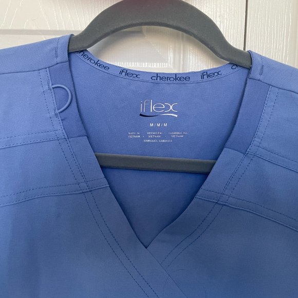 Cherokee iFlex Scrub top M Ceil Blue - Picture 5 of 5